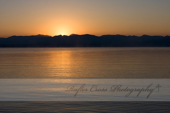 Sunrise at Yellowstone Lake